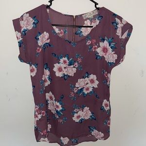 Light purple flower shirt